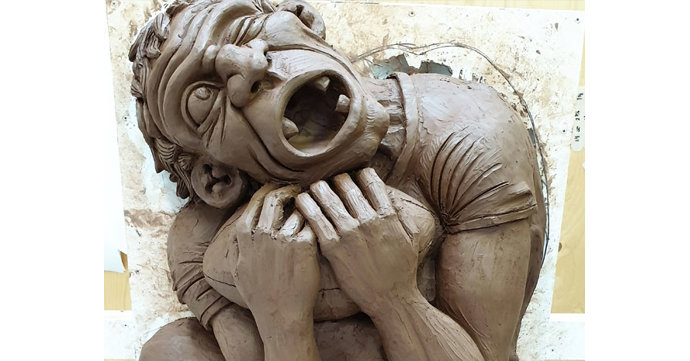 Gloucester Rugby Gargoyle revealed at Gloucester Cathedral